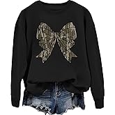 Camo Bow Sweatshirt, Camo Bow Shirt, Camo Bow Camo Bow Sweatshirt For Women