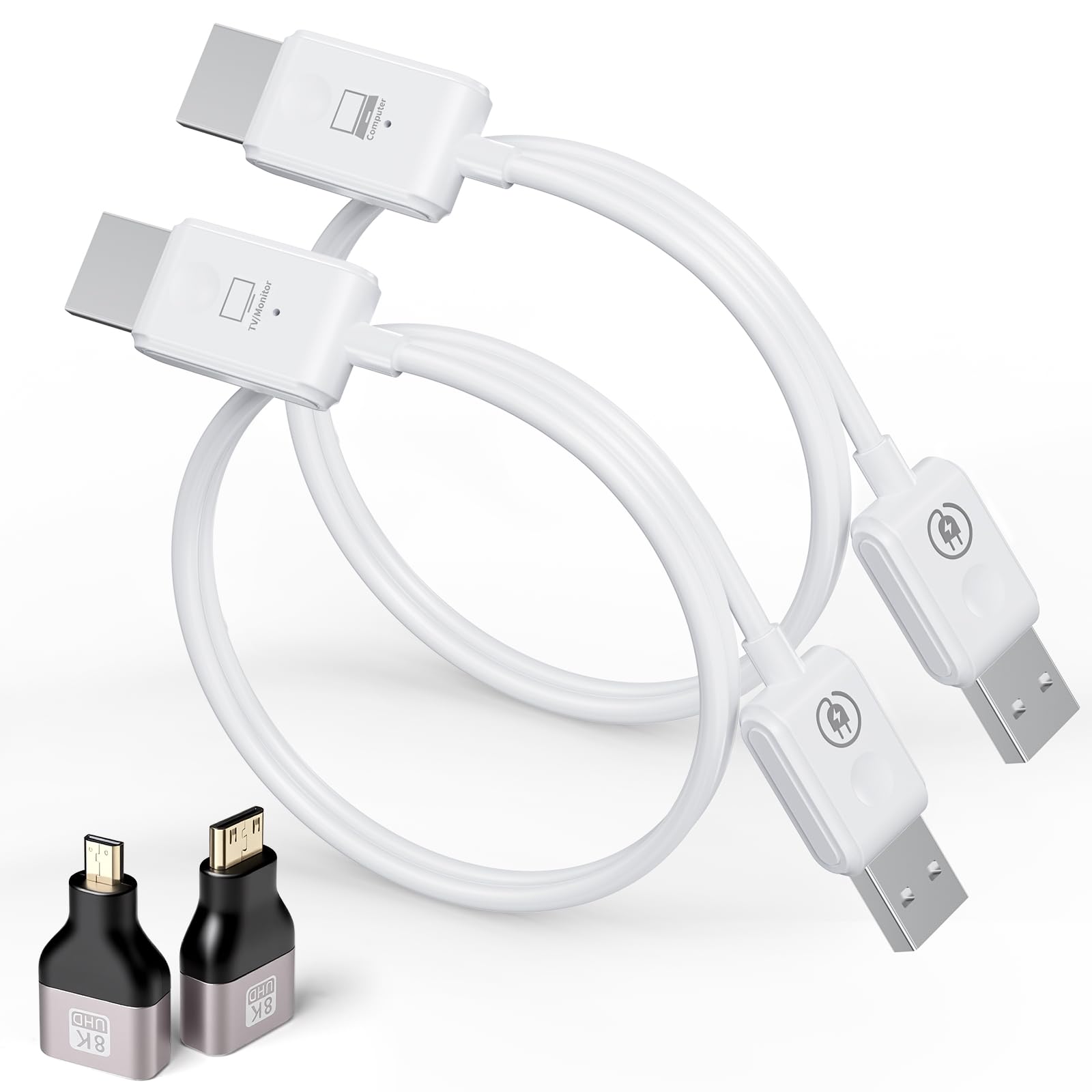 Photo 1 of **MISSING PARTS**
Wireless HDMI Transmitter and Receiver 100FT/30M, 4K Decode 1080P Output, Plug & Play Portable 2.4G/5G Wireless HDMI Extender Kit for Laptop, Desktop, PC, TV Box, PS5/4 to Monitor, Projector, or HDTV