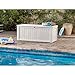 Keter Rockwood Plastic Deck Storage Container Box Outdoor Patio Garden Furniture 150 Gal, White