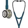 3M Littmann Cardiology IV Diagnostic Stethoscope, 6190, More Than 2X as Loud*, Weighs Less**, Stainless Steel Champagne-Finish Chestpiece and Stem, 27" Caribbean Blue Tube, Black Headset