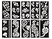 Tattoo Stencil/Template 10 Sheet Set Flower Pretty New Henna Designs