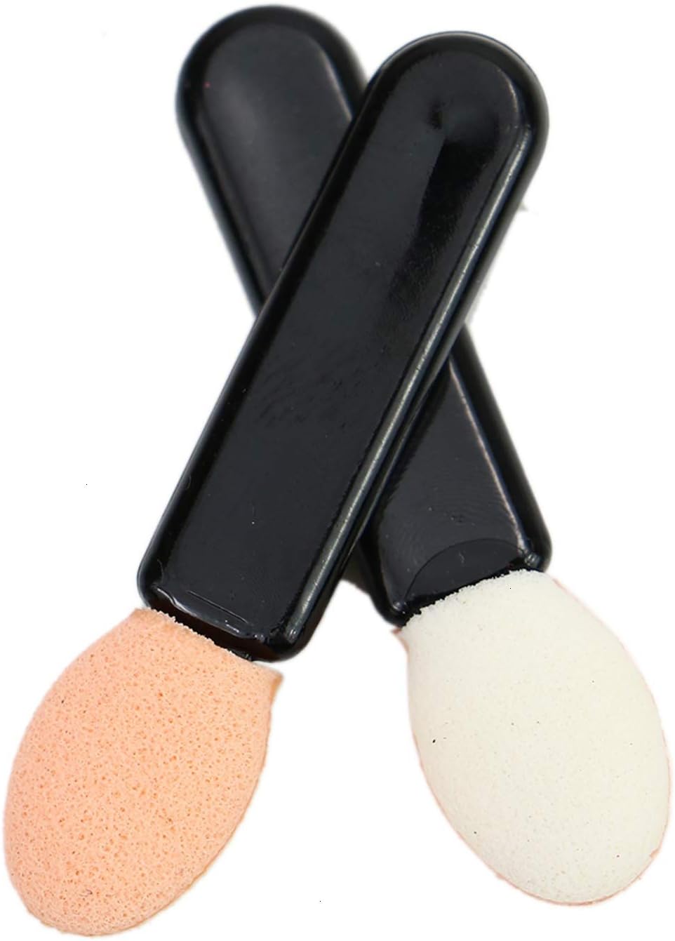 Pomeat 100 Pcs Eyeshadow Brushes Sponge Single Side Sponge Tipped Oval Makeup Applicator, 1.5'' Length: Home & Kitchen