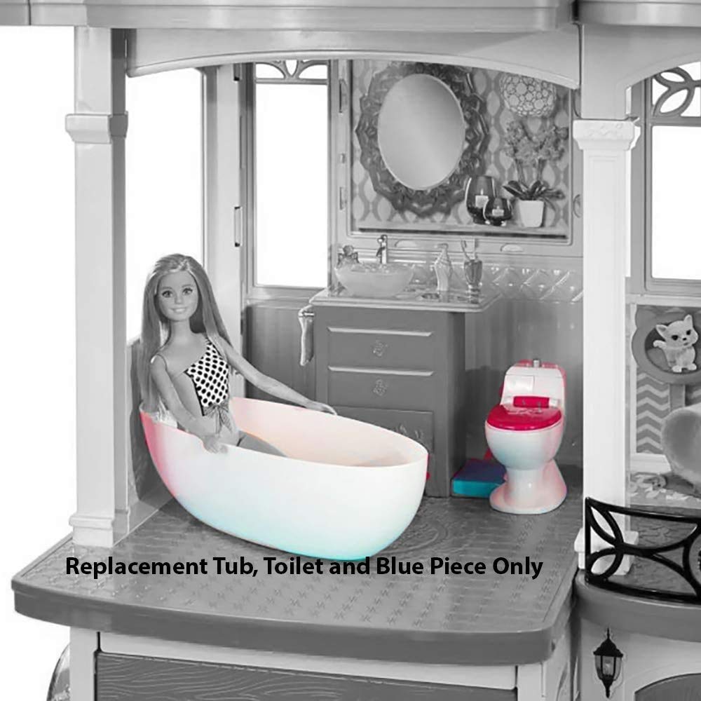 Barbie Dreamhouse Cjr47 Replacement Parts Includes White Bathtub