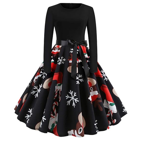MRULIC Herbst Winter Damen Freizeit Langarm Kleider mit Kordelzug Mode Kurz Kleider Tunikakleid Partykleid Abendkleider Cockt