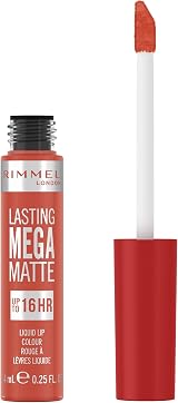 Rimmel Lasting Mega Matte Liquid Lipstick 600 Coral Sass 7.4ml Vegan view 2