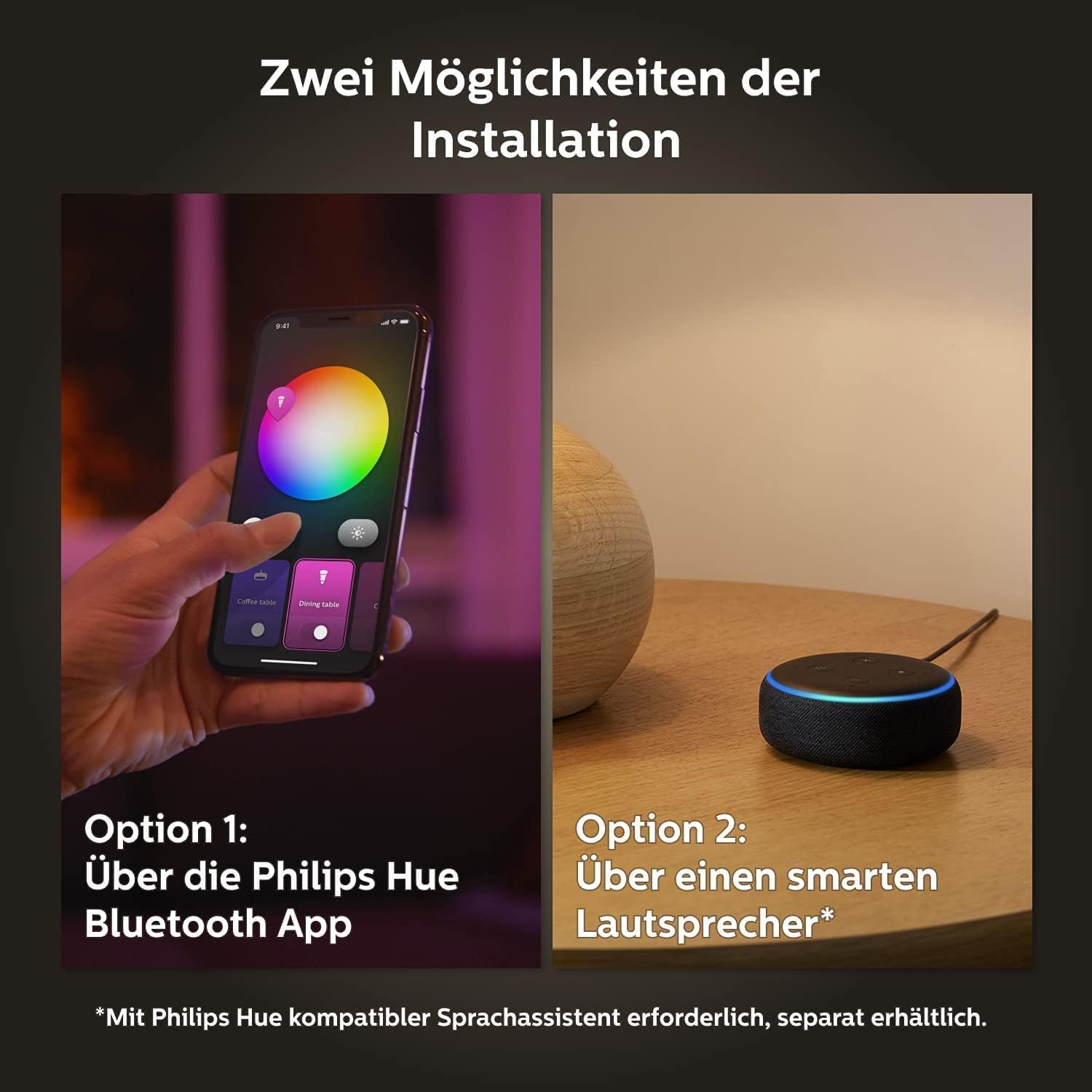 Philips Hue White & Color Ambiance Infuse Deckenleuchte L (3.700 lm), dimmbare Raumbeleuchtung für das Hue Lichtsystem mit 16 Mio. Farben, smarte Lichtsteuerung über Sprache und App, schwarz 9