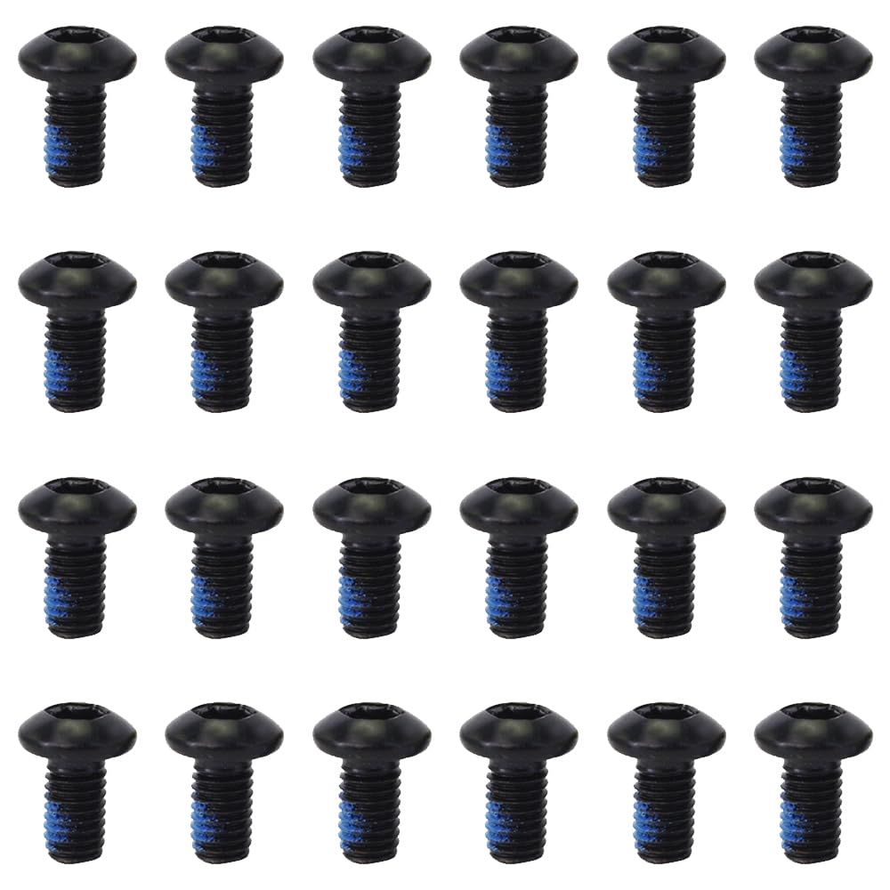 24 Pcs Bike Disk Brake Bolts Bicycle Rotor Screws Mountain Bike Disc Brake Rotor Bolts for MTB Road Bike Mountain Bike DIY Bike Repair