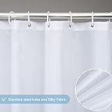Furlinic Polyester Shower Curtain 180x180 cm Waterproof Mold Proof with 12 Hooks view 3