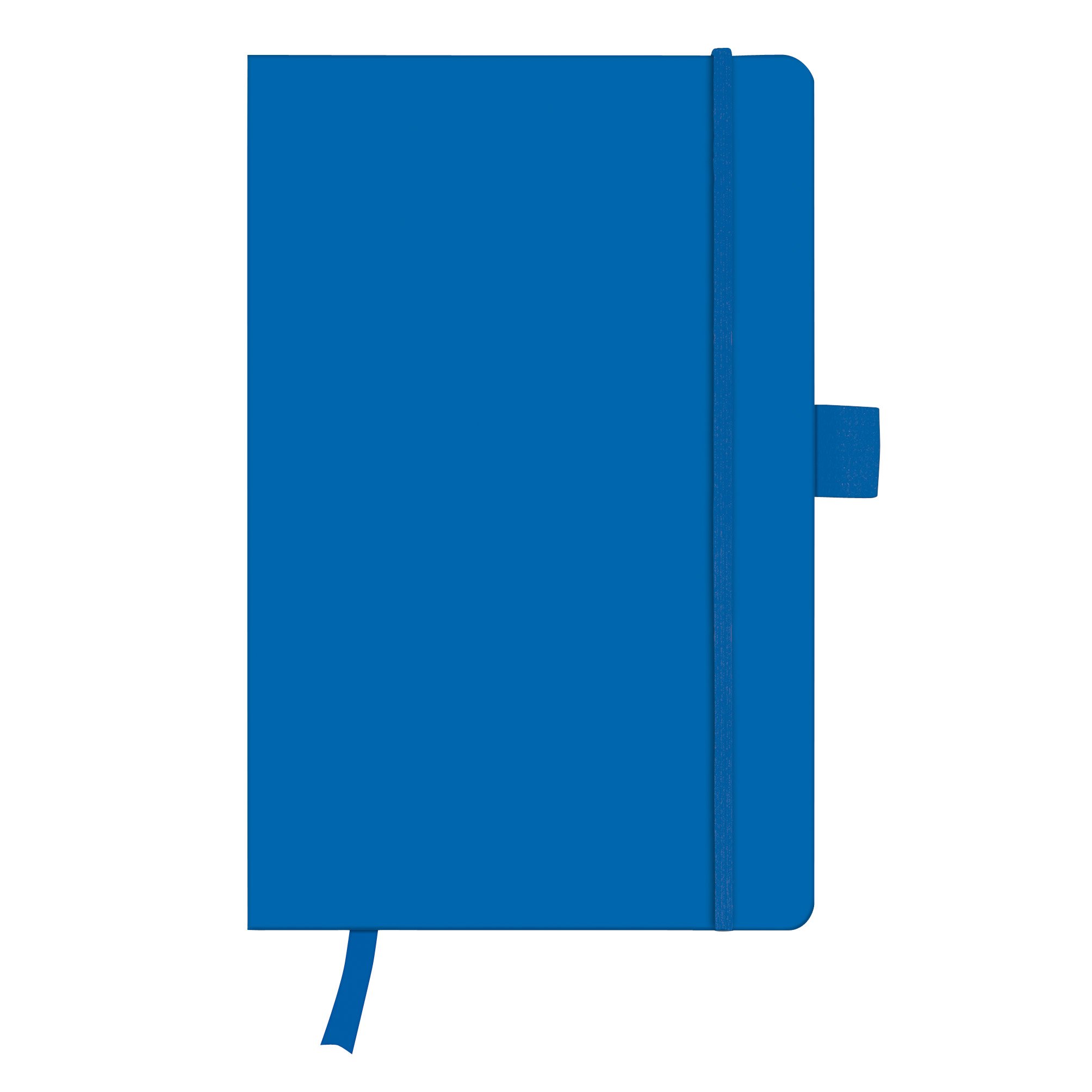 Herlitz A5 Blank My Book Classic Hardcover Notebook with Book Ribbon and Pen Loop - Blue