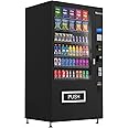 Refrigerated Beverage Vending Machine for Business, Large 60 Slots Snack Drink Combo Commercial Vending Machine Durable Cashless Vending Machine with Card Reader and Bill Coin Acceptor