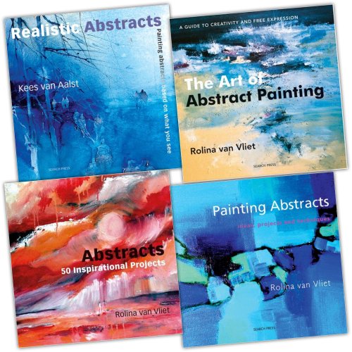 Abstract Art 4 Painting Books Collection Set Pack RRP £90.84 Rolina