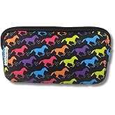 Sportybella Makeup Bag for Horse Lovers - Waterproof Toiletry Organizer, Equestrian Gift for Women, Travel Cosmetic Bag, Horse Accessories