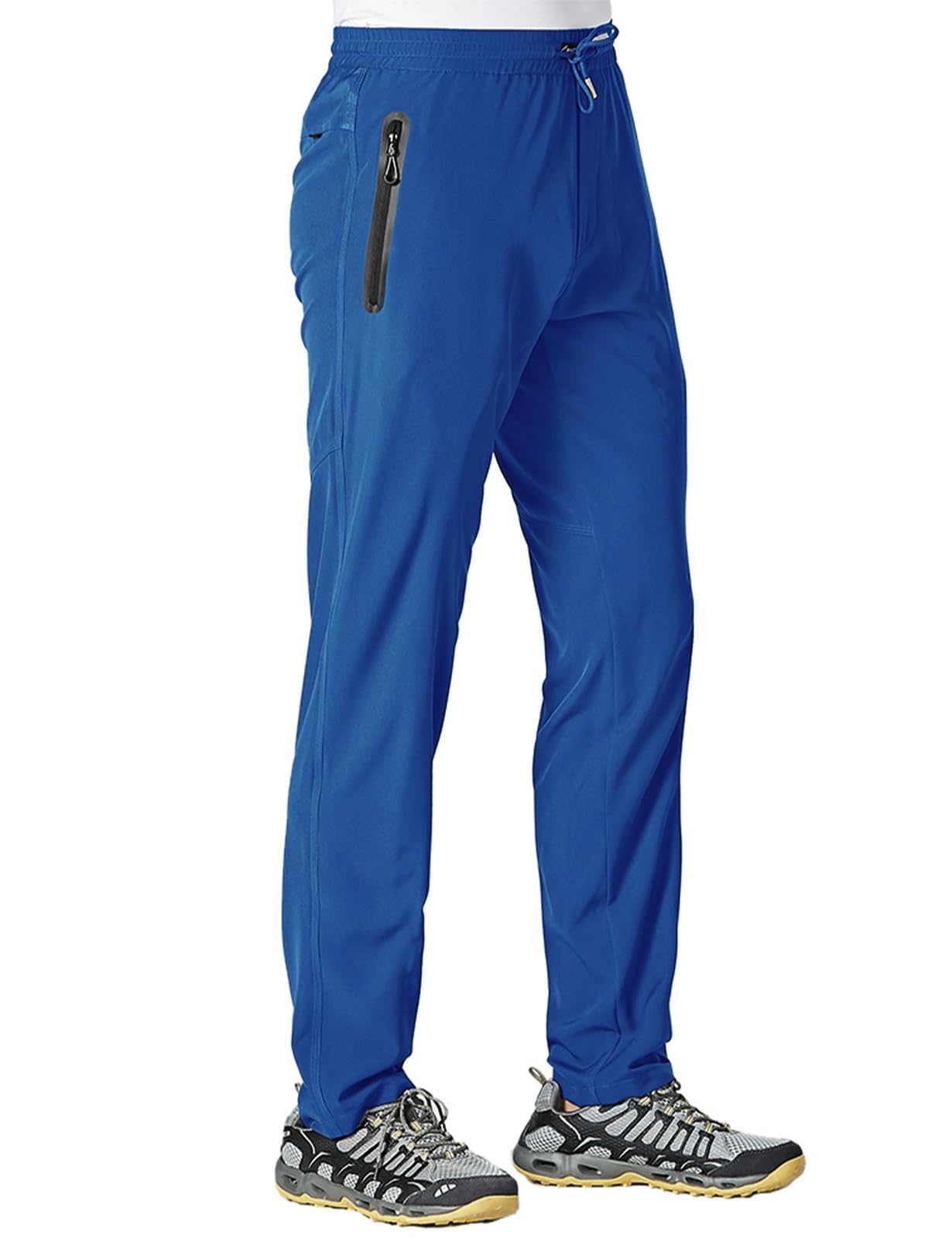 Photo 1 of ***(HEAVILY USED/ MINOR DAMAGE)***TBMPOY Men's Outdoor Lightweight Hiking Mountain Pants Running Active Jogger Pants Royal Blue XL