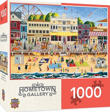 MasterPieces Hometown Gallery On The Boardwalk Jigsaw Puzzle, 1000-Piece