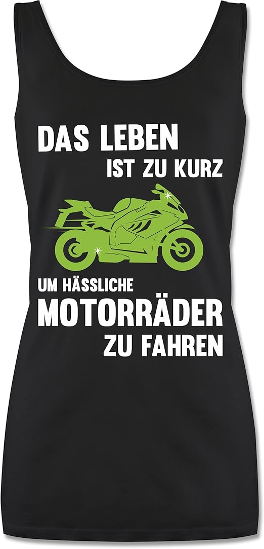 Shirtracer Sprüche Statement mit Spruch Das Leben ist zu kurz um