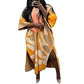 Symina Cardigan Sweater for Women Color Block Chunky Cable Knit Coat Fall Long Cardigans Outerwear