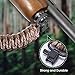 Paracord Rifle Sling, 2 Point Gun Sling Adjustable Shotgun Sling with Swivels for Outdoor Hunting (Brown&Khaki)