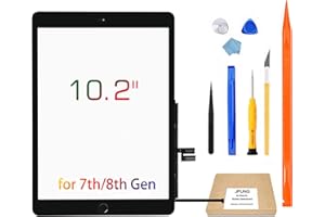 JPUNG Touch Screen Replacement for iPad 7th Generation 8th Generation Digitizer 10.2", Only for 7th 8th Gen A2197 A2198 A2200,A2270, A2428, A2429, A2430 with Home Button &Tool Repair Kit