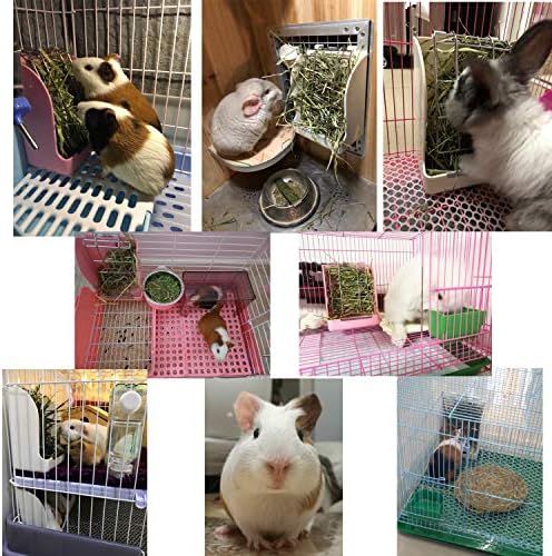 牧草フィーダー ネジ固定 うさぎ チンチラ モルモット 食器 モルモット 小動物用 ペット用動物 牧草入れ 餌入れ ボックス フィーダー B07z9tlhy6 840円 大人気 New Arrival 最安値挑戦 年中無休 高品質 通販