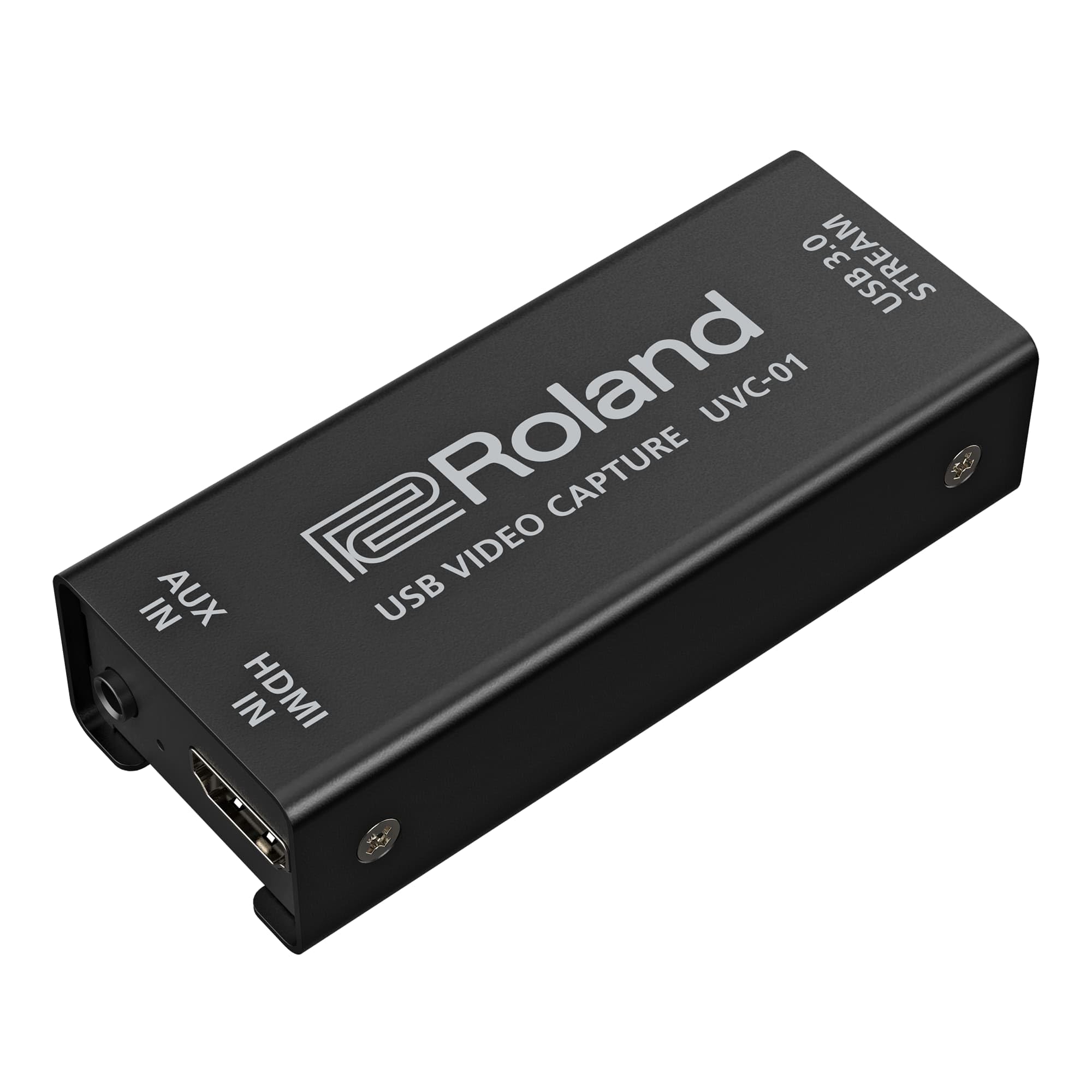 Roland UVC-01 USB Video Capture | Plug-and-Play for Flawless Recordings & Livestreams | HDMI to USB 3.0 Video Encoder | Uncompressed 1080p HD at 60 FPS | Webcam Operation for Mac & Windows