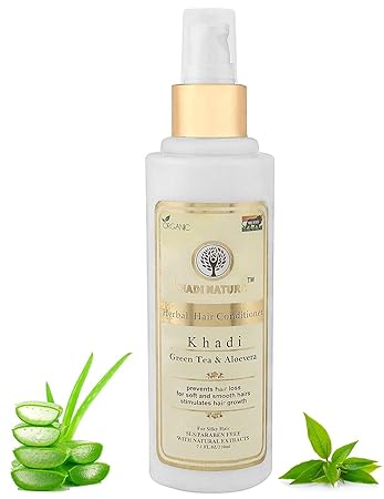 khadi Natural Herbal green tea and aloevera conditioner (210ml)