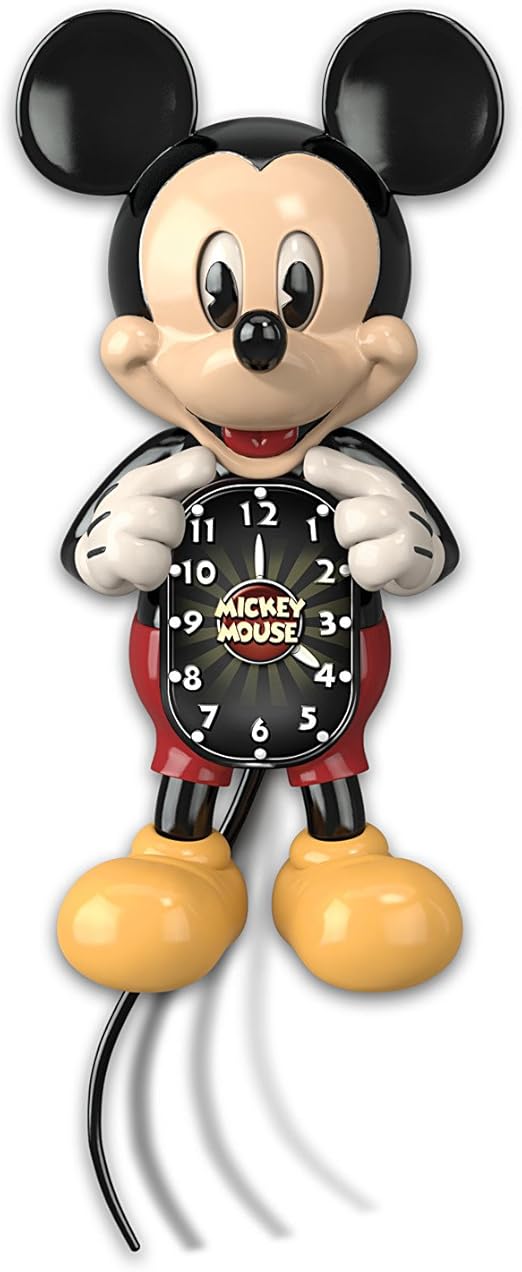 The Bradford Exchange Disney Mickey Mouse Wall Clock with Moving Eyes