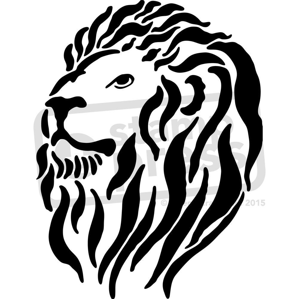 A3 &lsquo;Löwenkopf&rsquo; Wandschablone / Vorlage (WS00009700): Amazon.de: Spielzeug