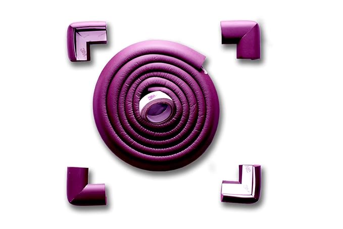 NICE SPARROW Baby Proofing Edge and Corner Guards, Extra Long 6.5 ft Edge and 4 Pre Taped