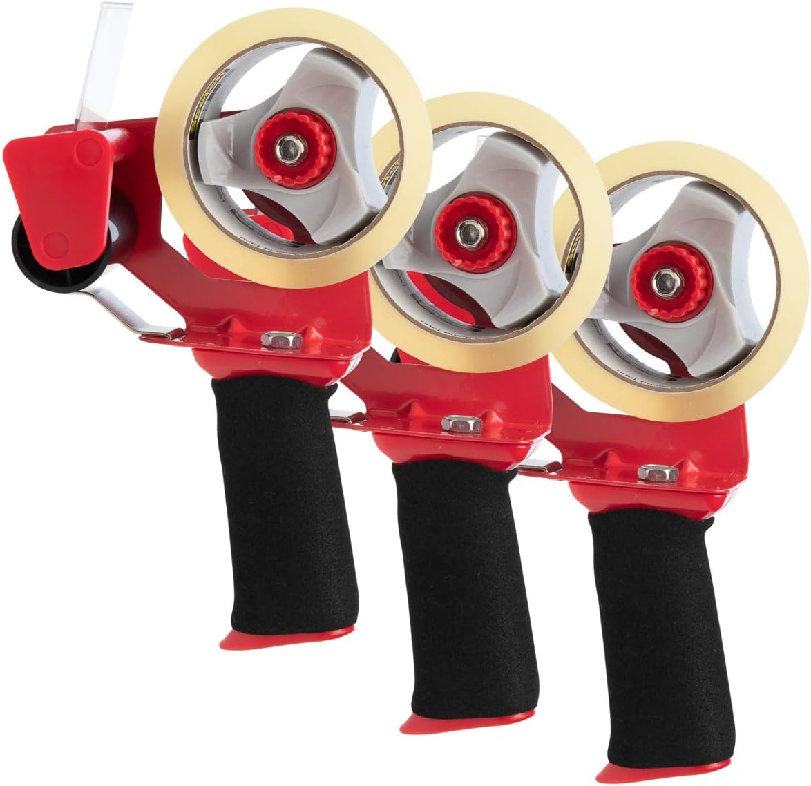 Scotch Brand (3 Pack) 2 Inch Packing Tape Dispenser Gun Packaging Tape with Dispenser Heavy Duty Shipping Tape Gun : Office Products