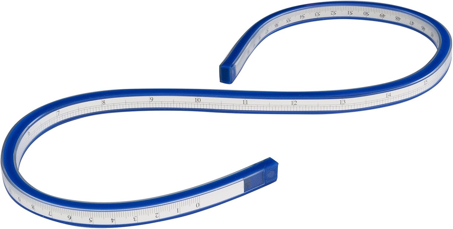 POWERTEC 71015 Flexible Curve Ruler24 Inch Bendable Measuring Tape