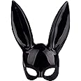 Amazon.com: ACJRYO Bunny Mask, 14x7 Inches Black Bunny Mask Women ...
