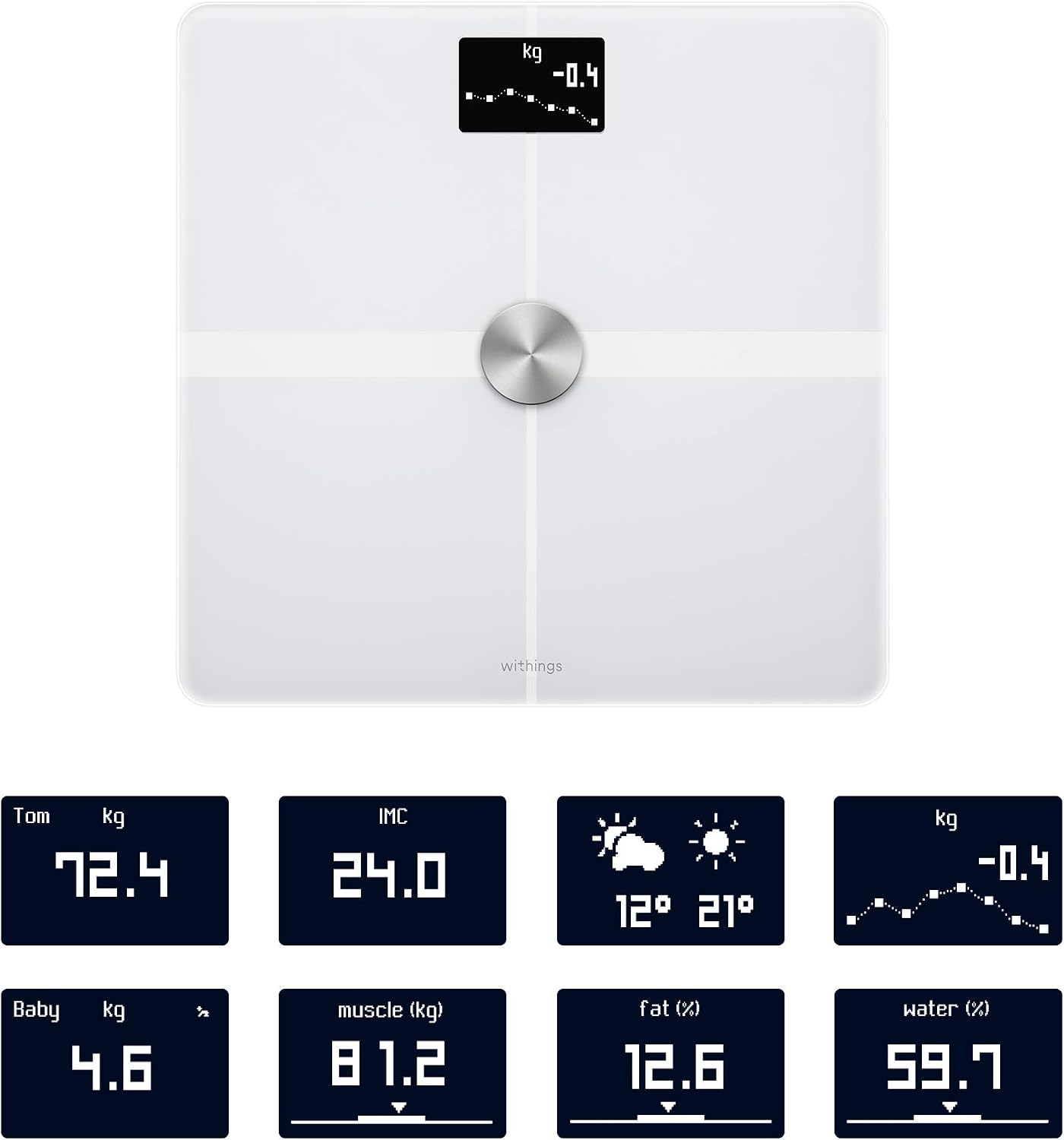 Withings Body+, Smart Wi-Fi and Bluetooth Bathroom Scale - Image 4