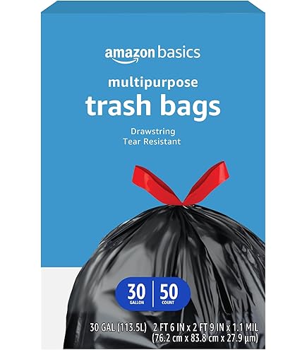 Sacs Poubelle De Cuisine Flextra Tall - 13 Gallons - Avec Cordon - Lot De 50