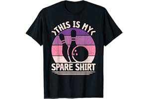 LUjiu This is My Spare Shirt Retro Men Women Funny Bowling T-Shirt