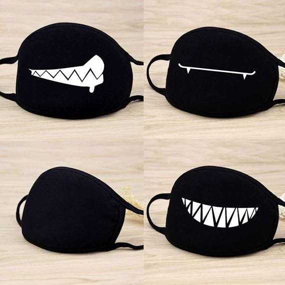 YYD Mundmaske, 4er-Pack Unisex-Kpop-Maske Anti-Staub-Gesichtsmaske aus Baumwolle für Männer und Frauen (Kombination),C