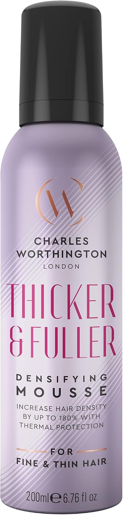 Charles Worthington Thicker and Fuller Densifying Mousse 200 ml