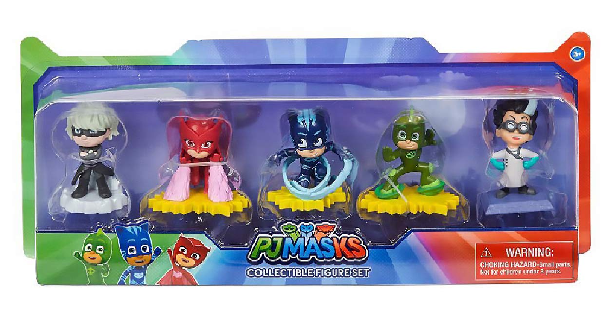 PJ Masks Collectible Figure Set, 5 Figures Including Catboy, Owlette