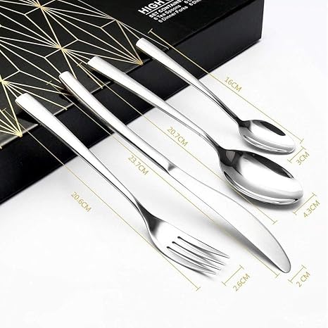 Cuberteria Set de cubiertos de acero inoxidable de vajilla Vajilla