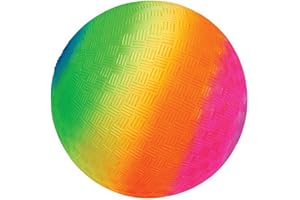 18" Heavy Rubber Rainbow Playground Kickball