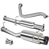 DNA MOTORING CBE-HP97-BT Dual Muffler Catback Exhaust System [Compatible with 97-01 Honda Prelude 2.2L l4 Engine ONLY]