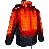 Gerbing 12V Heated Jacket Liner 2.0 – Heated Clothing with 7 Heat Zones, Removable Hood, Motorcycle Gear for Winter Riding