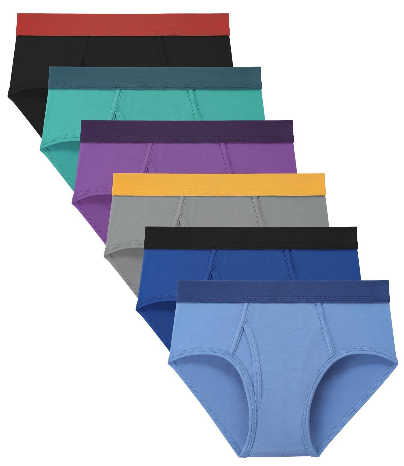 Photo 1 of BAMBOO COOL Boys Briefs Underwear 2-18 Years Tag-Free Breathable Moisture-Wicking Bamboo Underwear 6 Pack