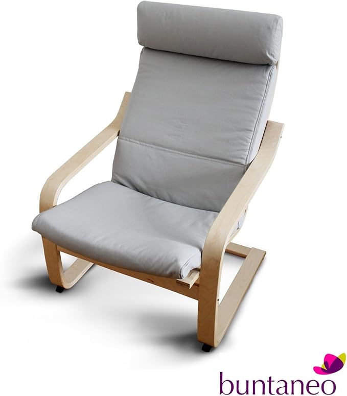 Buntaneo Bezug Passend Fur Ikea Poang Sessel Silver Cloud Grau Weitere Farben Verfugbar Amazon De Kuche Haushalt