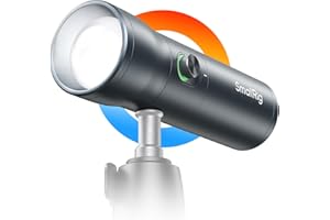 SMALLRIG RGB LED Photography Flashlight, 7500mAh Aluminum Alloy Patterned Ambient Light, 4 Color Fill Light with 20 Patterned Light Filters, Perfect for Photo, Content Creation Accessories RF10C 4634