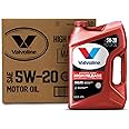 Valvoline High Mileage with MaxLife Technology 5W-20 Synthetic Blend Motor Oil 5 QT, Case of 3
