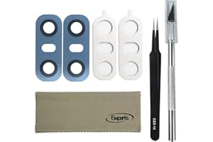 2 Pack Rear Back Camera Lens Cover Glass Replacement for LG G6 Repair Glass Replacement with Adhesive Phone Repair Tool Blue