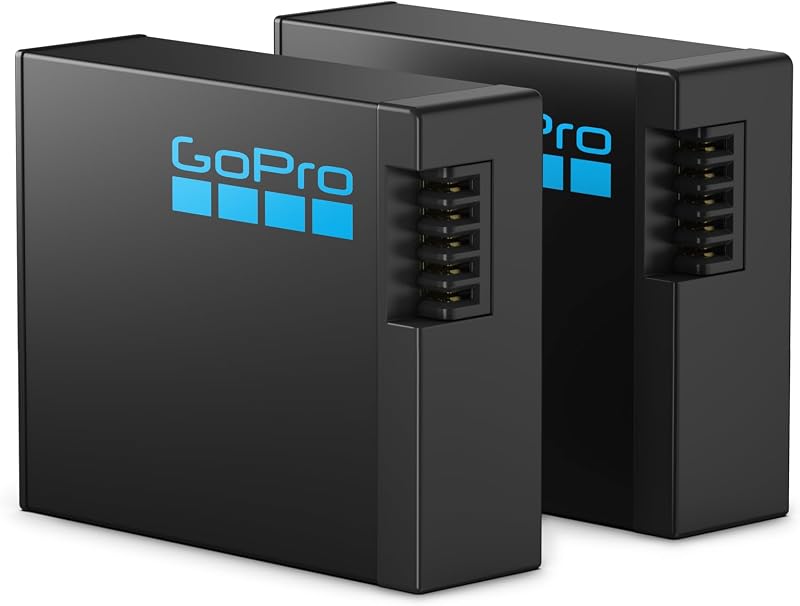 Caricabatterie doppio GoPro + 2 batterie ricaricabili Enduro (HERO13 Black) - Accessorio ufficiale GoPro