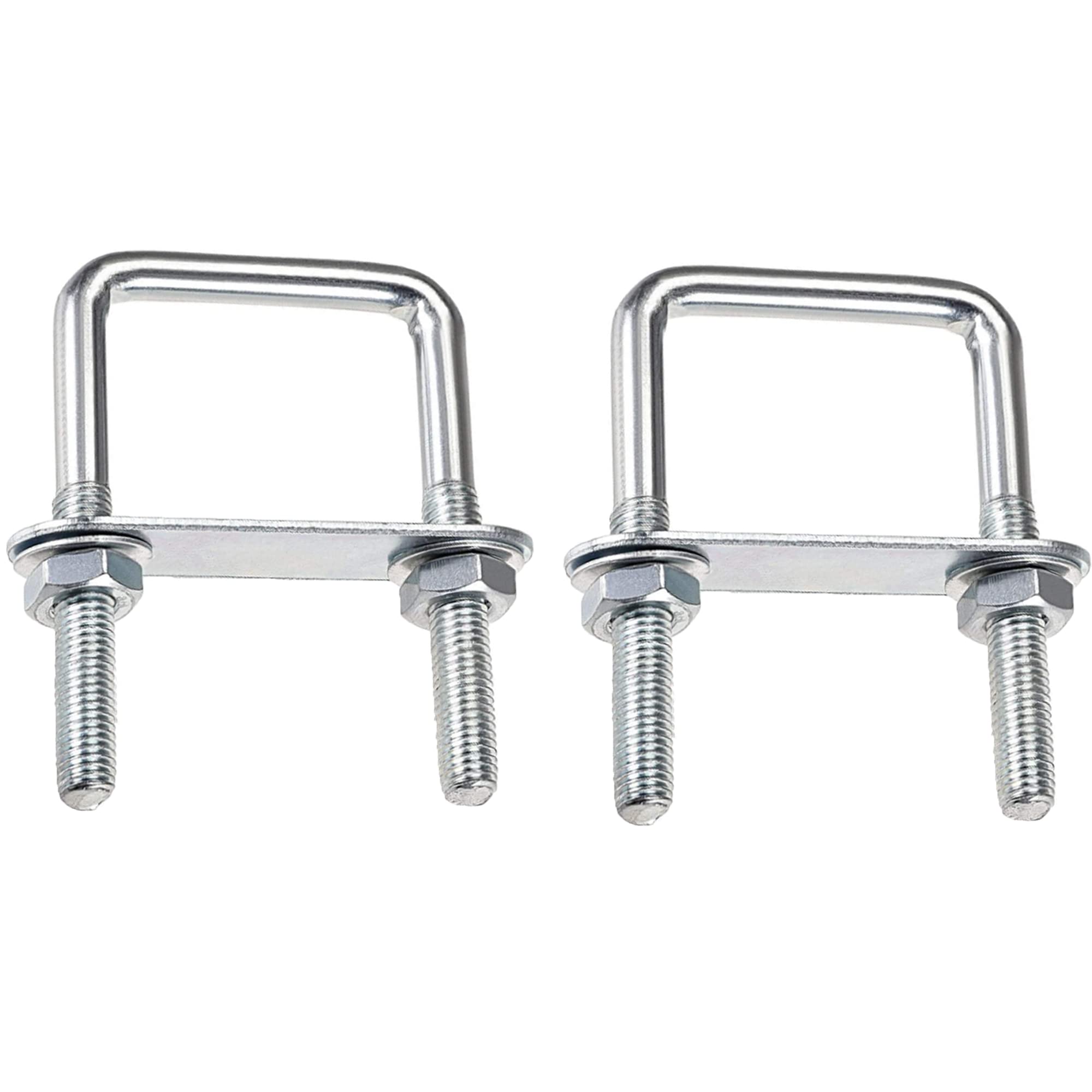U Bolts M8 60 x 100mm U Bolts M8 U Bolts U Bolts square stainless steel with Nut Frame Plate Washer U bracket for Pipe fixing Car Ships 2 piece (60 x 100mm)