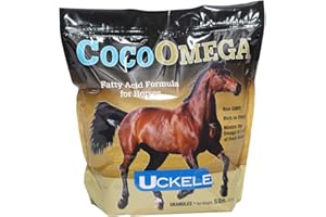 Uckele CocoOmega Granular Horse Supplement - Fatty Acid Formula for Horses - Equine Vitamin & Mineral Supplement - Non-GMO - Soy Free - 5 Pound (lb)