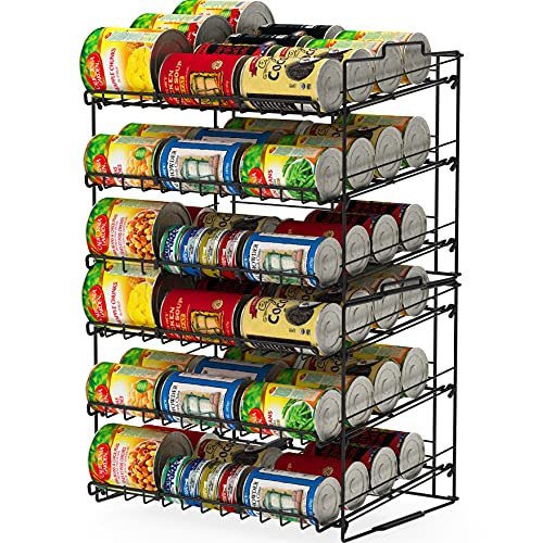 DecoBros Supreme Stackable Can Rack Organizer, Black Pricepulse